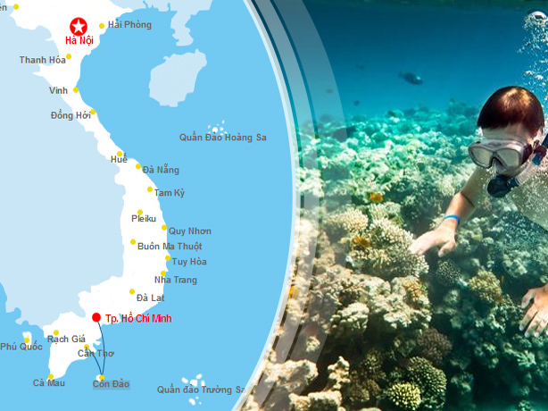 vé máy bay đi côn đảo