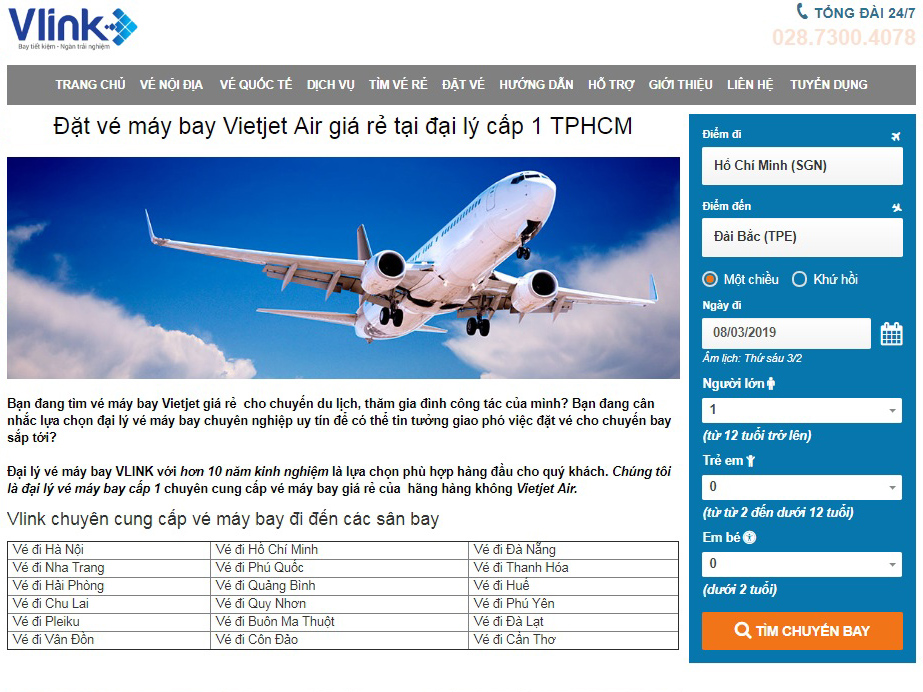 Mua vé máy bay Vietjet Air trực tuyến