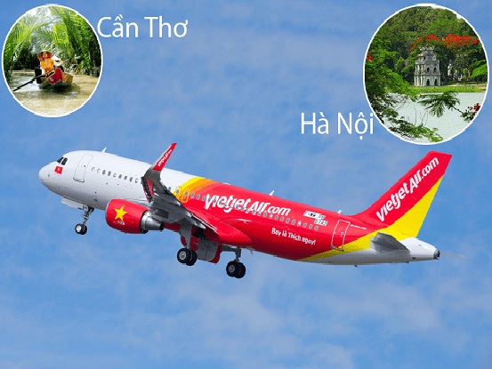 Vé máy bay Hà Nội Cần Thơ của Vietjet, Bamboo