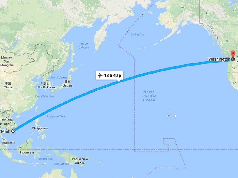 Giá vé máy bay từ Sài Gòn đi Mỹ hiện nay