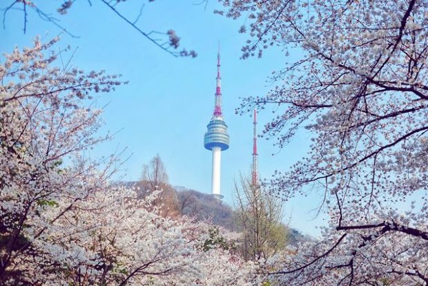 Tháp Namsan rất nổi tiếng tại Seoul