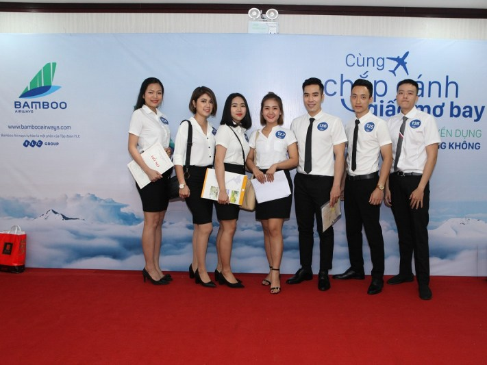 Đội ngũ nhân viên của hãng hàng không Bamboo Airways
